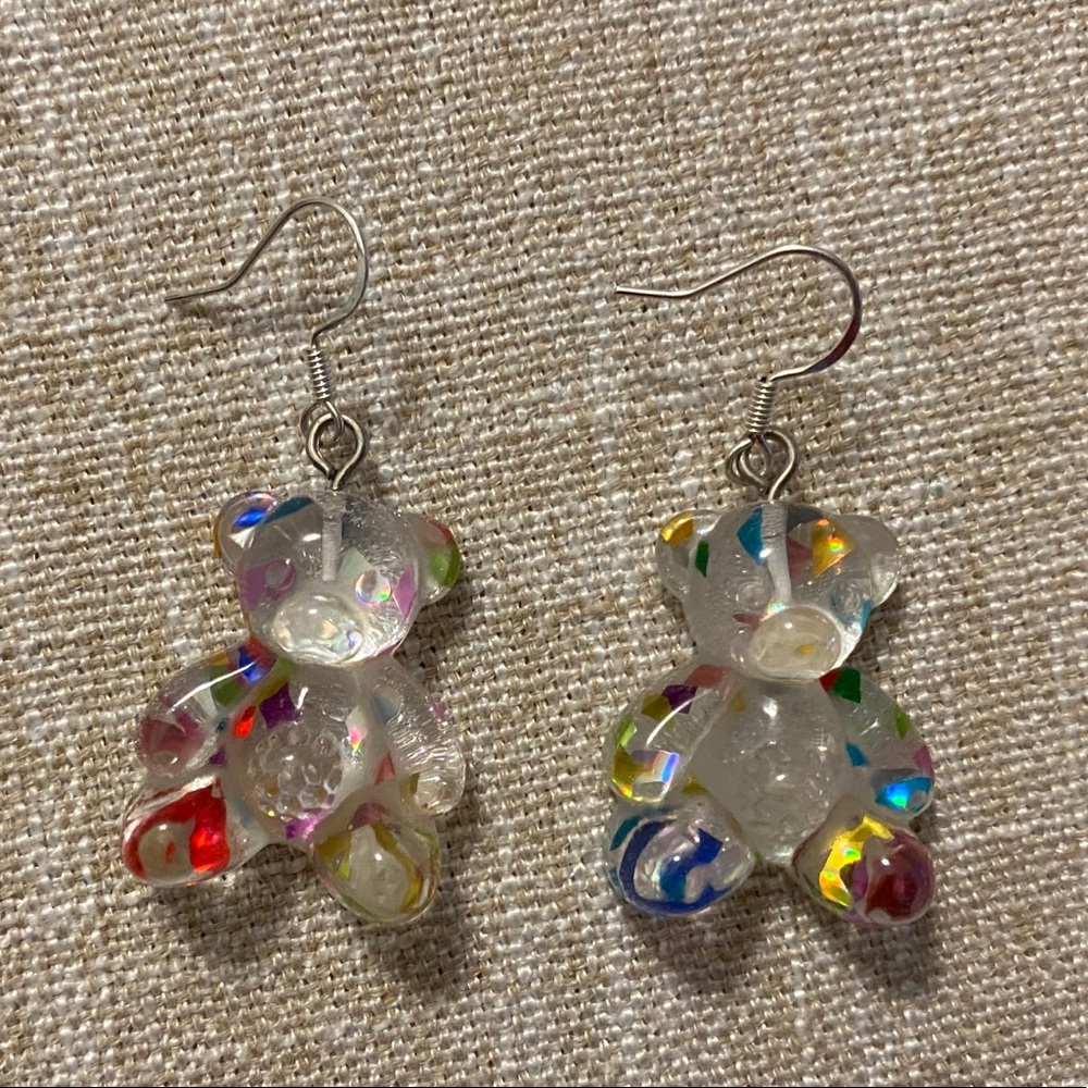Gummy bear 925 silver earring